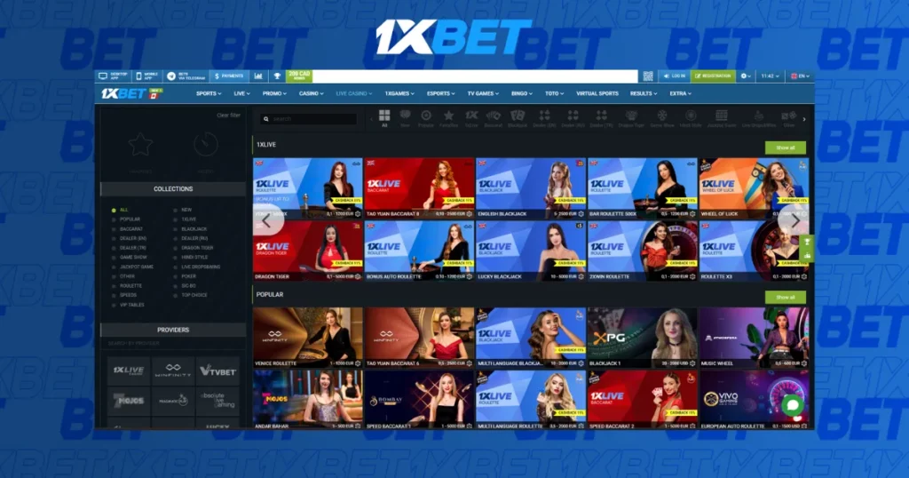 1xBet Live Betting in Spain