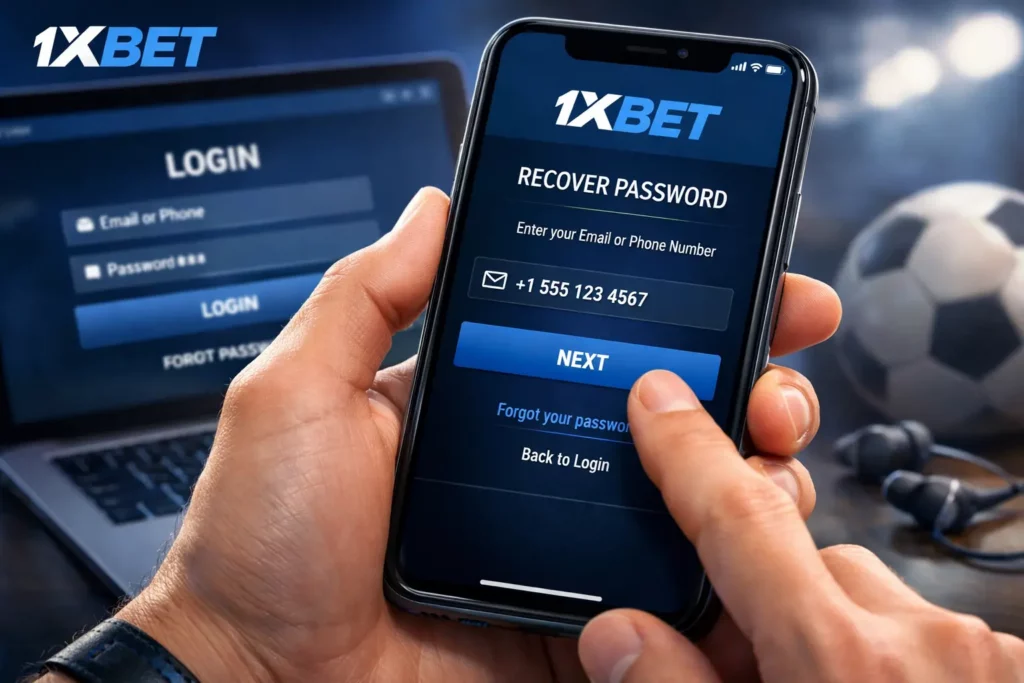 1xBet Resetting a Forgotten Password