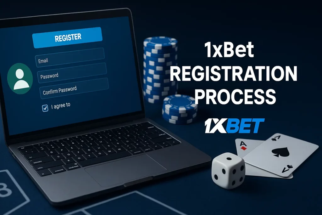 1xBet Registration steps